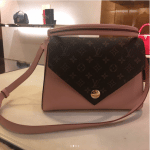 Louis Vuitton Rose Ballerine Double V Bag 3