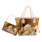 Louis Vuitton Rose Ballerine Girl With Dog Neverfull MM Bag