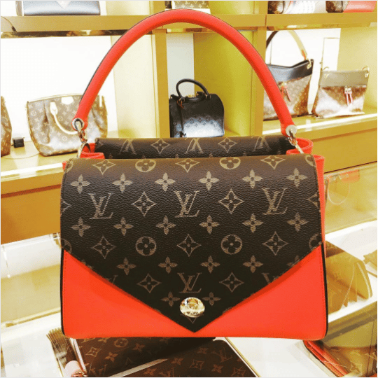 Louis Vuitton Calf Leather Monogram Canvas Double V Satchel (SHF-18519 –  LuxeDH