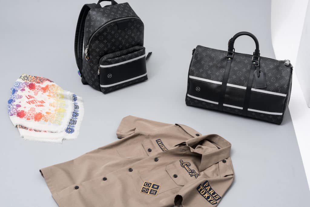 Louis Vuitton x Fragment Monogram Eclipse Backpack and Keepall Bags