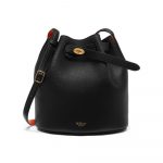 Mulberry Black/Bright Orange Abbey Bag