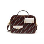 Mulberry Burgundy/White/Midnight Stripe Patchwork Cherwell Square Bag