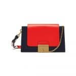 Mulberry Midnight/White/Coral Red Pembroke Bag