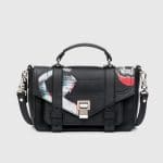 Proenza Schouler Black Printed PS1+ Tiny Bag