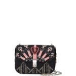 Valentino Black Metal Love Blade Crossbody Bag