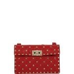 Valentino Red Rockstud Spike Crossbody Bag