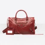 Balenciaga Rouge Brique Classic City S Bag