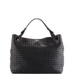 Bottega Veneta Black Intrecciato Medium Shoulder Bag