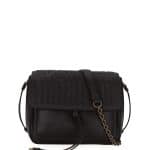 Bottega Veneta Black Intrecciato Tie-Front Flap Bag