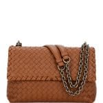 Bottega Veneta Dark Beige Olimpia Small Shoulder Bag