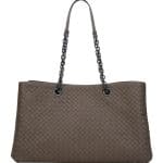 Bottega Veneta Grey Intrecciato Double Chain Tote Bag