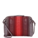 Bottega Veneta Light Purple Striped Messenger Bag