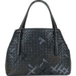 Bottega Veneta Medium Blue Intrecciato Double-Handle Tote Bag