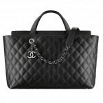 Chanel Black Quilted Calfskin Large Shopping Bag