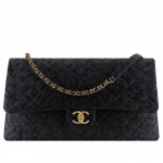 Chanel Black Velvet Classic XXL Flap Bag