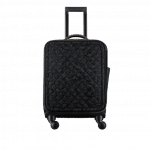 Chanel Black Velvet Coco Case Trolley Bag