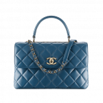 Chanel Blue Trendy CC Medium Top Handle Bag