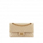 Chanel Gold Chevron Metallic Calfskin 2.55 Reissue Size 225 Bag