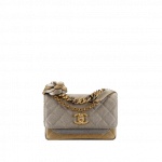 Chanel Gold/Silver/Gray Metallic Lambskin Flap Bag