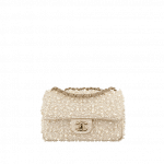 Chanel Ivory Pearl Embroidered Mini Flap Bag