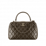 Chanel Khaki Trendy CC Bowling Bag