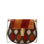 Chloe Black Multicolor Patchwork Drew Small Shoulder Bag