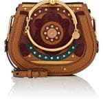 Chloe Brown Patchwork Nile Small Crossbody Bag