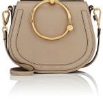 Chloe Gray Nile Medium Bracelet Crossbody Bag