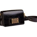 Dior Black Dior Flap Bag with Slot Handclasp