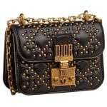 Dior Black Studded Dioraddict Mini Flap Bag