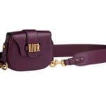 Dior Purple D-Fence Saddle Bag