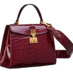 Dior Red Crocodile Dioraddict Top Handle Bag