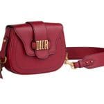 Dior Red D-Fence Saddle Bag