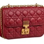 Dior Red Dioraddict Flap Bag