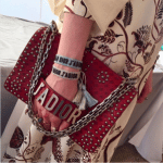 Dior Red Studded J'adior Flap Bag - Cruise 2018