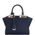 Fendi Blue Studded 3Jours Petite Bag