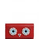 Fendi Red Fendi Faces Tube Shoulder Bag