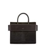 Givenchy Black Astrakhan Embossed Small Horizon Bag