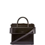 Givenchy Black Fur Trimmed Mini Horizon Bag