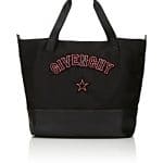 Givenchy Black Gothic Logo Patches Large Shopping Bag