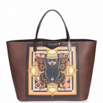 Givenchy Brown Butterfly Print Large Antigona Tote Bag