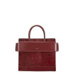 Givenchy Red Astrakhan Embossed Small Horizon Bag
