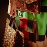 Gucci Brown Logo Tote and Printed:Striped Shoulder Bags - Cruise 2018