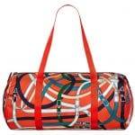 Hermes Orange Poppy/Fauve Airsilk Duffle 44 Bag