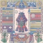 Hermes Parures de Samourais Silk Twill Scarf 90