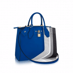 Louis Vuitton Blue/Gray Patchwork City Steamer MM Bag
