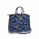 Louis Vuitton Blue/Noir Lace Print City Steamer MM Bag
