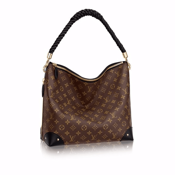 Louis Vuitton Brown, Pattern Print Reverse Monogram Triangle Softy