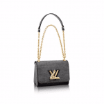 Louis Vuitton Noir Epi Jean Twist MM Bag