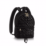 Louis Vuitton Noir Matelasse Flower Malletage Palm Springs PM Backpack Bag